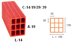 CONSTRU-TENS TIJOLOS CERMICOS, TIJOLO CERAMICO VEDAO FURO HORIZONTAL